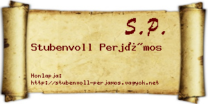 Stubenvoll Perjámos névjegykártya